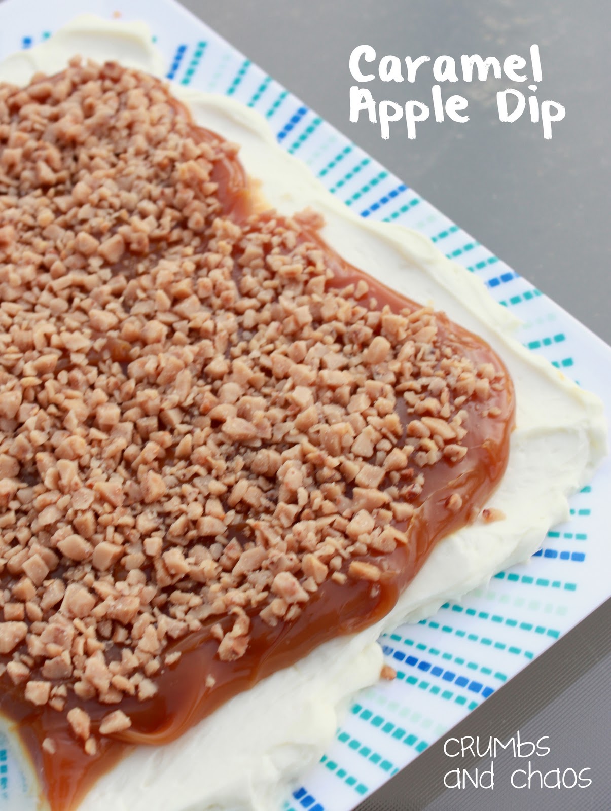 cream cheese apple dip heath bar